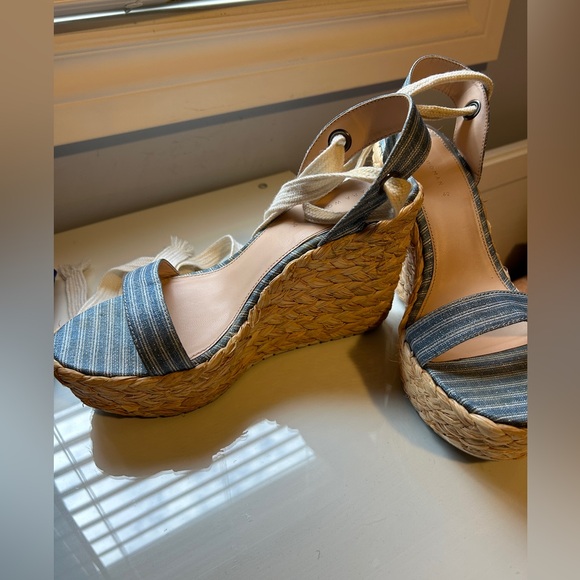 Zara Woman Platform Wedge Sandals 40 - Picture 6 of 12